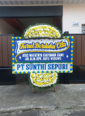 Papan Bunga Duka di Sanggau